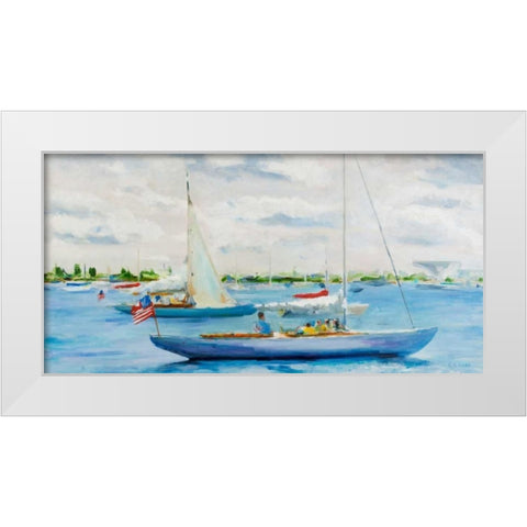 Fun and Lala White Modern Wood Framed Art Print by Crain, Curt