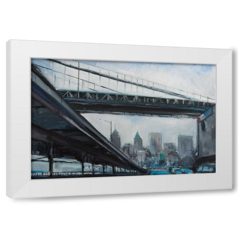 To the City White Modern Wood Framed Art Print by Crain, Curt