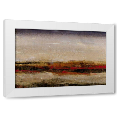 Line of Descent I White Modern Wood Framed Art Print by OToole, Tim
