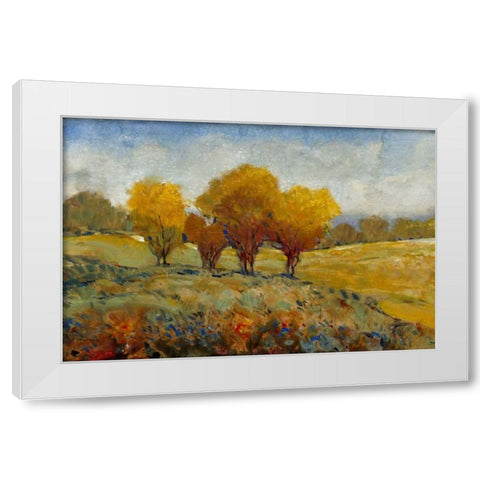 Vivid Brushstrokes I White Modern Wood Framed Art Print by OToole, Tim