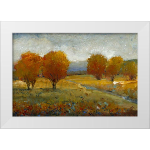 Vivid Brushstrokes II White Modern Wood Framed Art Print by OToole, Tim