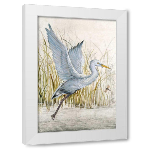 Heron Sanctuary I White Modern Wood Framed Art Print by OToole, Tim
