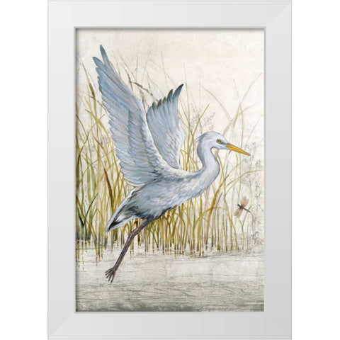 Heron Sanctuary I White Modern Wood Framed Art Print by OToole, Tim