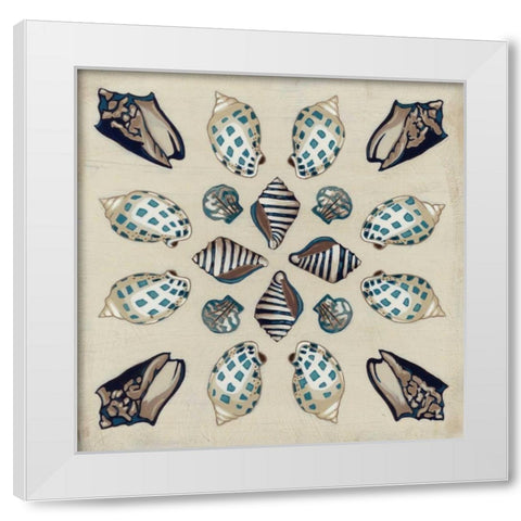 Coastal Kaleidoscope II White Modern Wood Framed Art Print by Vess, June Erica