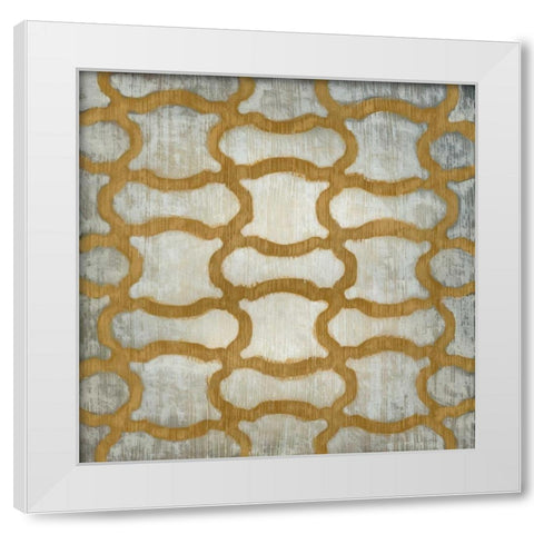 Spectrum Symmetry I White Modern Wood Framed Art Print by Zarris, Chariklia