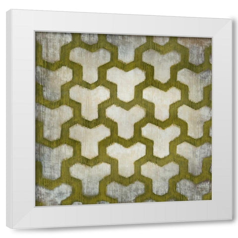 Spectrum Symmetry IV White Modern Wood Framed Art Print by Zarris, Chariklia