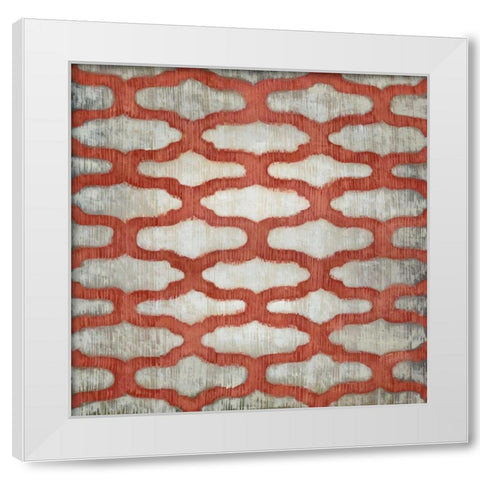 Spectrum Symmetry VI White Modern Wood Framed Art Print by Zarris, Chariklia