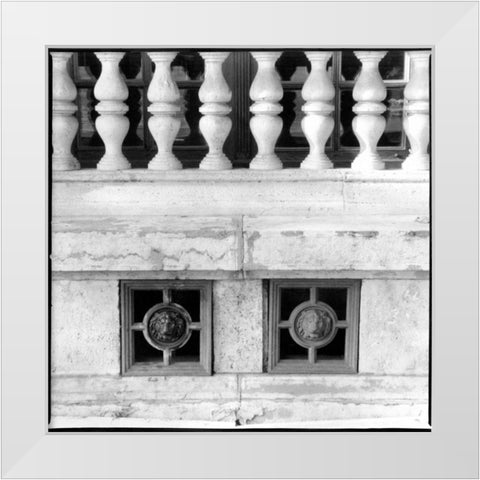 Architecture Detail III Budapest White Modern Wood Framed Art Print by DeNardo, Laura