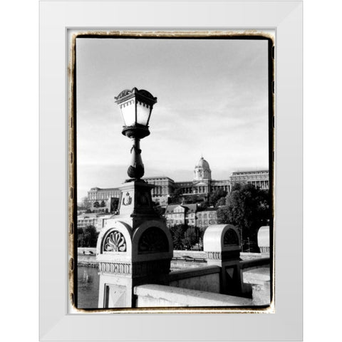 Steps to Fishermans Bastion White Modern Wood Framed Art Print by DeNardo, Laura