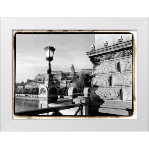 View of the Royal Palace, Budapest White Modern Wood Framed Art Print by DeNardo, Laura