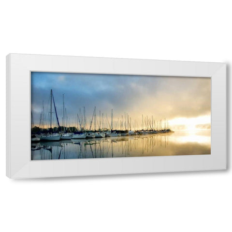 Breaking Through II White Modern Wood Framed Art Print by Head, Danny