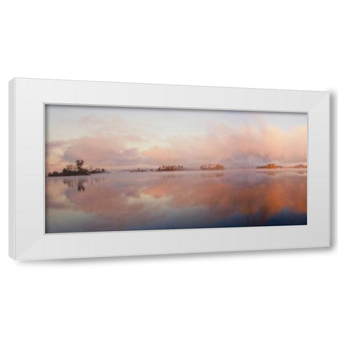 The Islands Panorama White Modern Wood Framed Art Print by Head, Danny