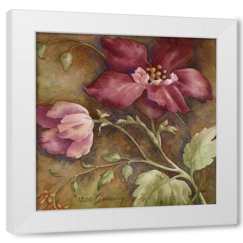 Antique Beauties I White Modern Wood Framed Art Print by Wagner-Heaton, M.