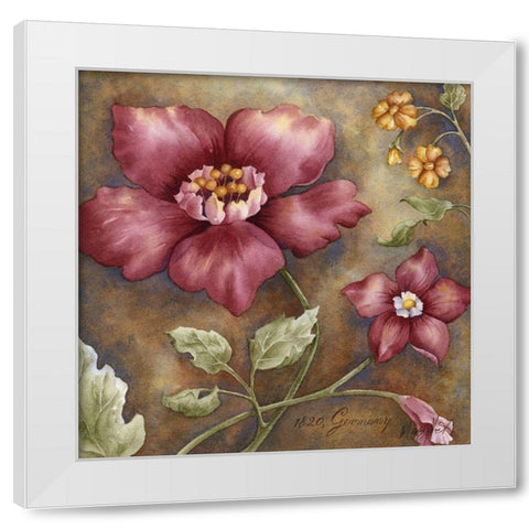 Antique Beauties III White Modern Wood Framed Art Print by Wagner-Heaton, M.