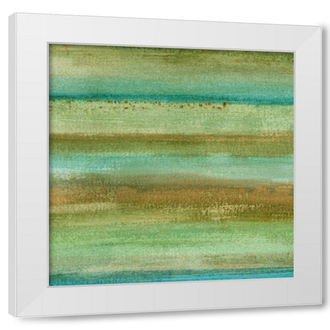 Fields in Spring I White Modern Wood Framed Art Print by McMullen, Charles