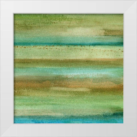 Fields in Spring II White Modern Wood Framed Art Print by McMullen, Charles