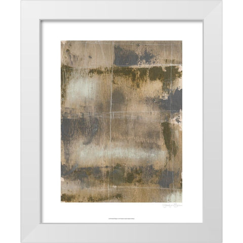 Dusty Whisper I White Modern Wood Framed Art Print by Goldberger, Jennifer