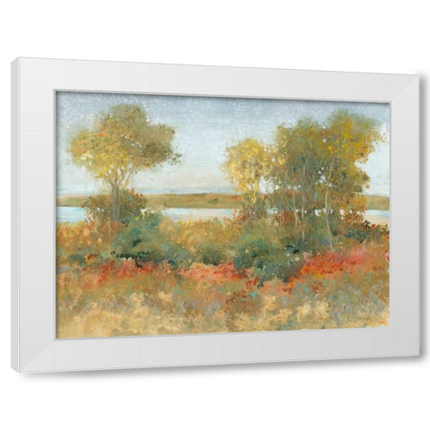 Impressions I White Modern Wood Framed Art Print by OToole, Tim