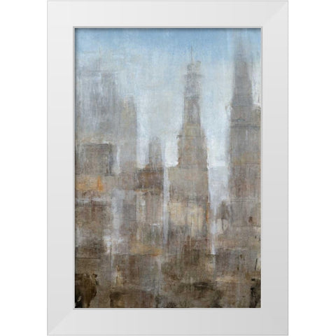 City Midst II White Modern Wood Framed Art Print by OToole, Tim