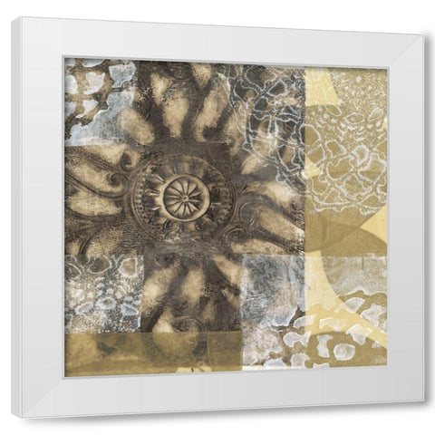 Iron Filigree II White Modern Wood Framed Art Print by Goldberger, Jennifer