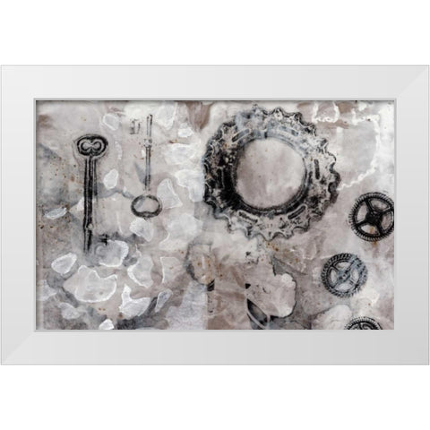 Juxtaposition I White Modern Wood Framed Art Print by Goldberger, Jennifer