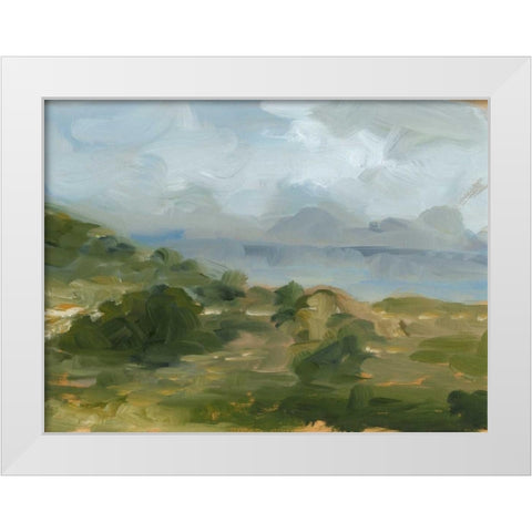 Impasto Landscape IV White Modern Wood Framed Art Print by Harper, Ethan