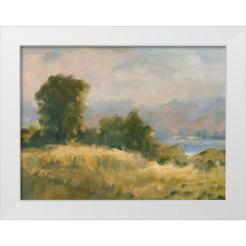 Impasto Landscape V White Modern Wood Framed Art Print by Harper, Ethan