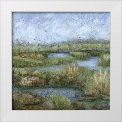 Marshland IV White Modern Wood Framed Art Print by Crawford, Beverly