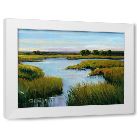At the Edge I White Modern Wood Framed Art Print by OToole, Tim