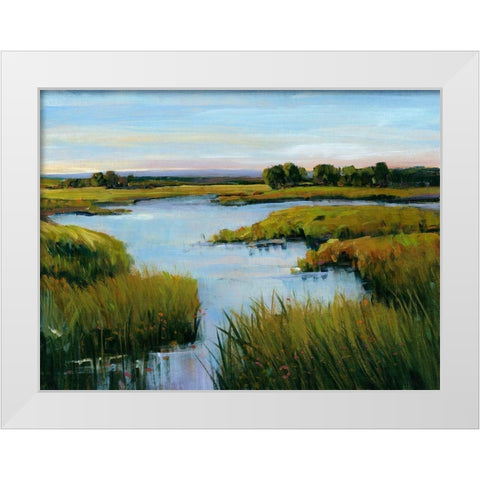 At the Edge I White Modern Wood Framed Art Print by OToole, Tim