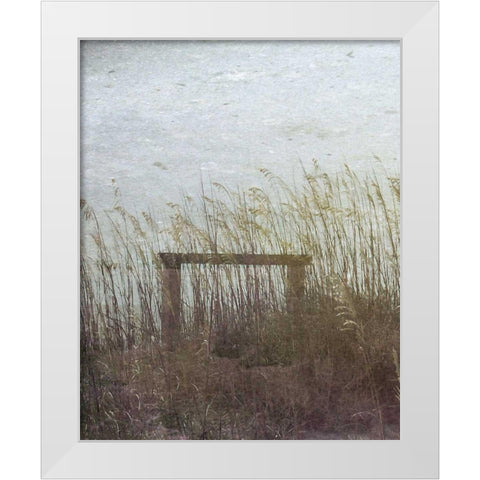 Through the Dunes I White Modern Wood Framed Art Print by Ilosky, Pam