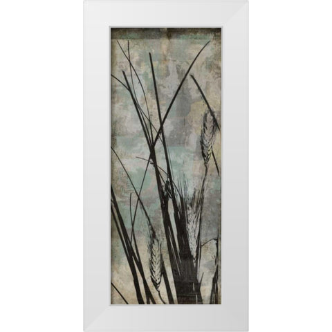 Wild Grasses I White Modern Wood Framed Art Print by Goldberger, Jennifer