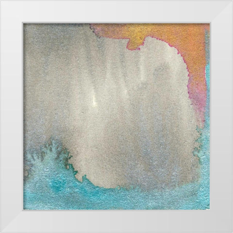 Frosted Glass I White Modern Wood Framed Art Print by Ludwig, Alicia