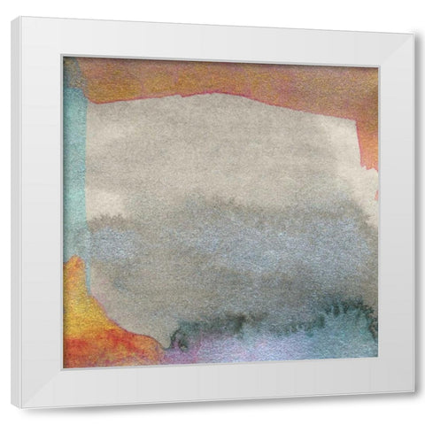 Frosted Glass V White Modern Wood Framed Art Print by Ludwig, Alicia