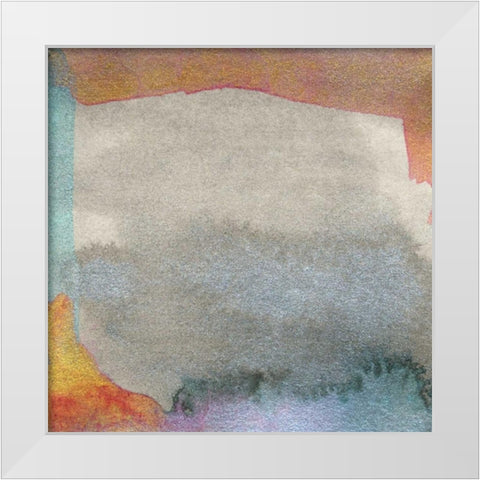 Frosted Glass V White Modern Wood Framed Art Print by Ludwig, Alicia