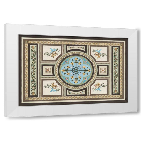 Chateau Panel I White Modern Wood Framed Art Print by Vess, June Erica