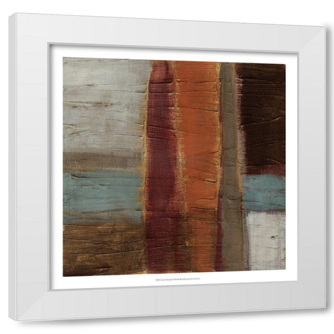 Ancient Musings II White Modern Wood Framed Art Print by Vess, June Erica