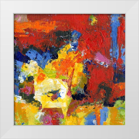 Race Day White Modern Wood Framed Art Print by Bothne, Janet