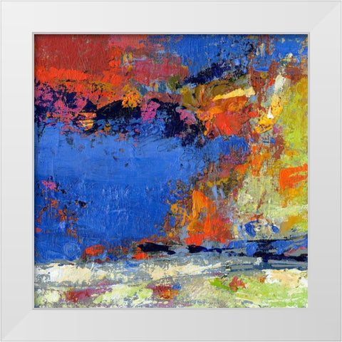 New England Autumn White Modern Wood Framed Art Print by Bothne, Janet