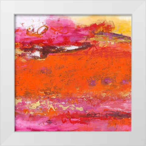 Tides and Tummult White Modern Wood Framed Art Print by Bothne, Janet