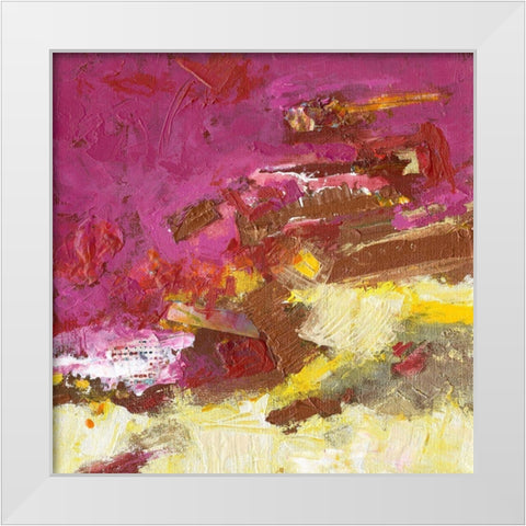 Walk me Through It White Modern Wood Framed Art Print by Bothne, Janet