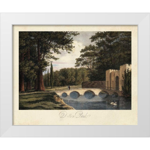 The English Countryside II White Modern Wood Framed Art Print by Hakewill, James