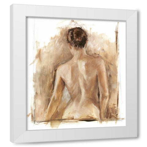 Figure Painting Study I White Modern Wood Framed Art Print by Harper, Ethan