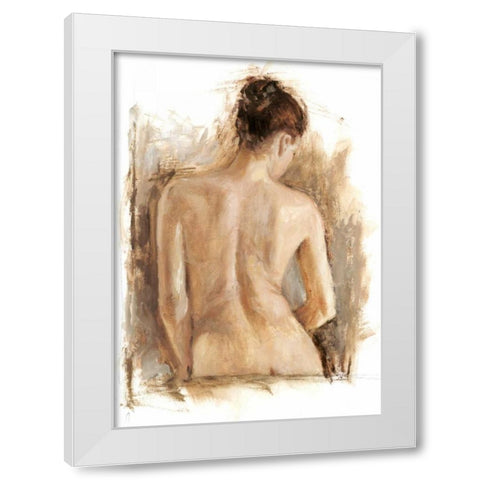 Figure Painting Study II White Modern Wood Framed Art Print by Harper, Ethan