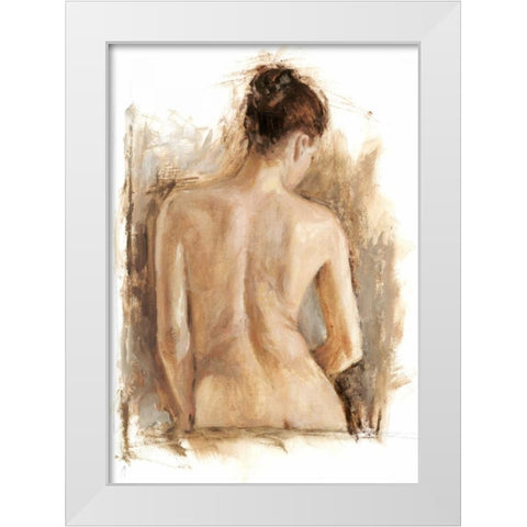 Figure Painting Study II White Modern Wood Framed Art Print by Harper, Ethan