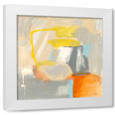 Sacred I White Modern Wood Framed Art Print by Jasper, Sisa