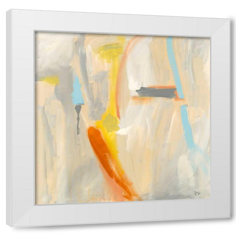 Sacred III White Modern Wood Framed Art Print by Jasper, Sisa