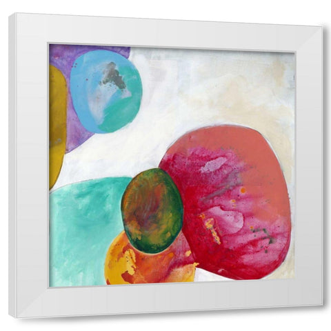 Orbe Aura III White Modern Wood Framed Art Print by Jasper, Sisa