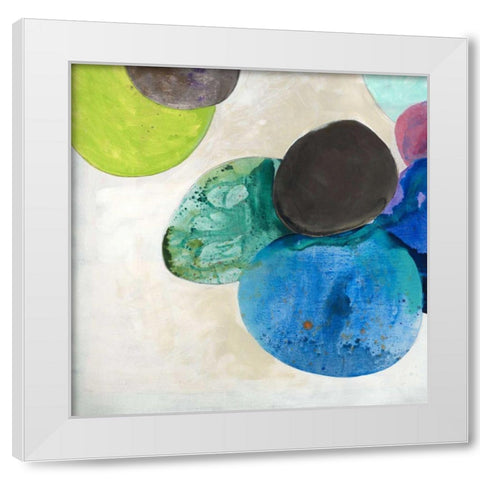 Orbe Aura IV White Modern Wood Framed Art Print by Jasper, Sisa