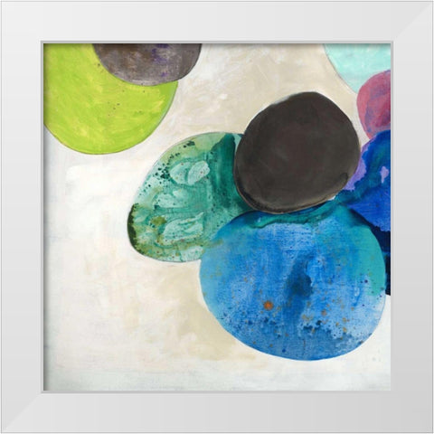 Orbe Aura IV White Modern Wood Framed Art Print by Jasper, Sisa